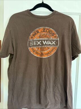 Sex Wax Brown Graphic Tee by